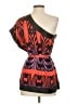 Bebe 100% Silk Red Short Sleeve Blouse Size S - photo 2