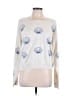 Wildfox Print Ivory Pullover Sweater Size XL - photo 1