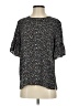 Ann Taylor LOFT 100% Polyester Floral Black Short Sleeve Blouse Size XS - photo 1