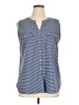 Croft & Barrow 100% Polyester Blue Sleeveless Blouse Size XL - photo 1