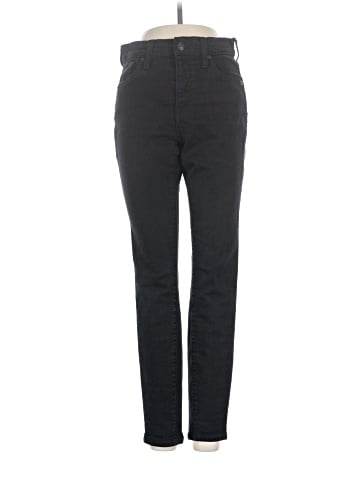 Madewell 9" Mid-Rise Skinny Jeans in ISKO Stay Black&trade; (view 1)