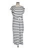 Unbranded Stripes White Casual Dress Size L - photo 1