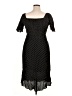 Ott Polka Dots Black Cocktail Dress Size 1X - photo 2