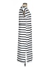Unbranded Stripes White Casual Dress Size L - photo 4