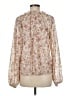 Easy Clothes 100% Polyester Floral Ivory Long Sleeve Blouse Size Med - Lg - photo 2