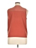 Nine West 100% Polyester Orange Sleeveless Blouse Size XL - photo 2