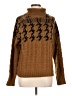 John & Jenn 100% Acrylic Houndstooth Brown Pullover Sweater Size L - photo 1