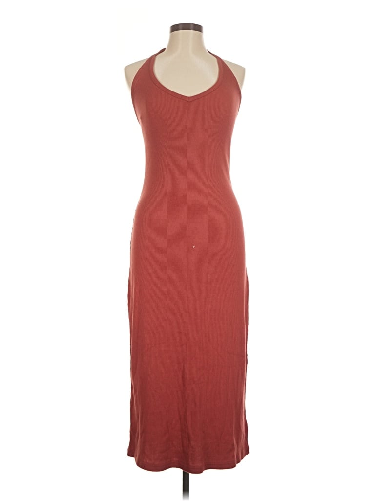Pre-owned Gap Casual Dress In Burgundy