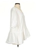 C established 1946 White 3/4 Sleeve Blouse Size 4 - photo 4
