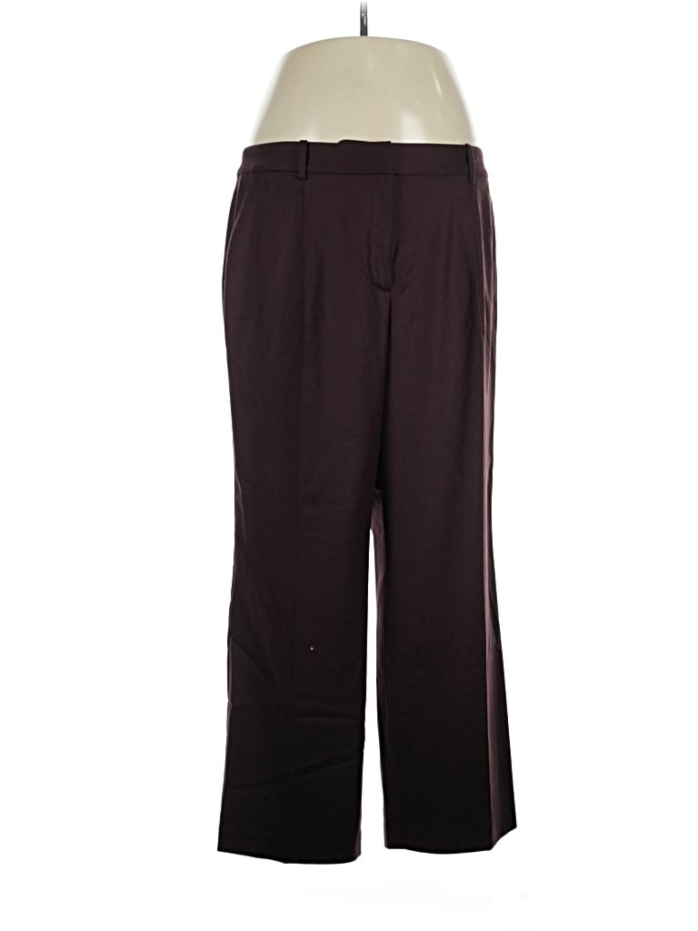 Pre-owned Talbots Wool Pants In Burgundy