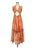 o.p.t 100% Polyester Paisley Orange Cocktail Dress Size S - photo 1