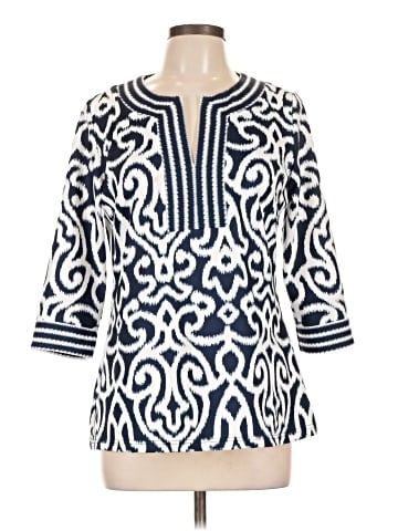 Gretchen Scott Designs 3/4 Sleeve Blouse (view 1)