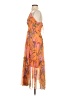 o.p.t 100% Polyester Paisley Orange Cocktail Dress Size S - photo 5