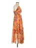 o.p.t 100% Polyester Paisley Orange Cocktail Dress Size S - photo 4