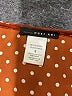 West Kei 100% Polyester Polka Dots Brown 3/4 Sleeve Blouse Size S - photo 7