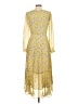 Intermix Paisley Yellow Cocktail Dress Size 4 - photo 2