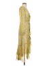 Intermix Paisley Yellow Cocktail Dress Size 4 - photo 4