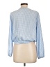Forever 21 100% Polyester Blue Long Sleeve Blouse Size L - photo 2