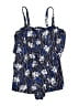 Swim Solutions Blue Swimsuit Top Size 22 - photo 1
