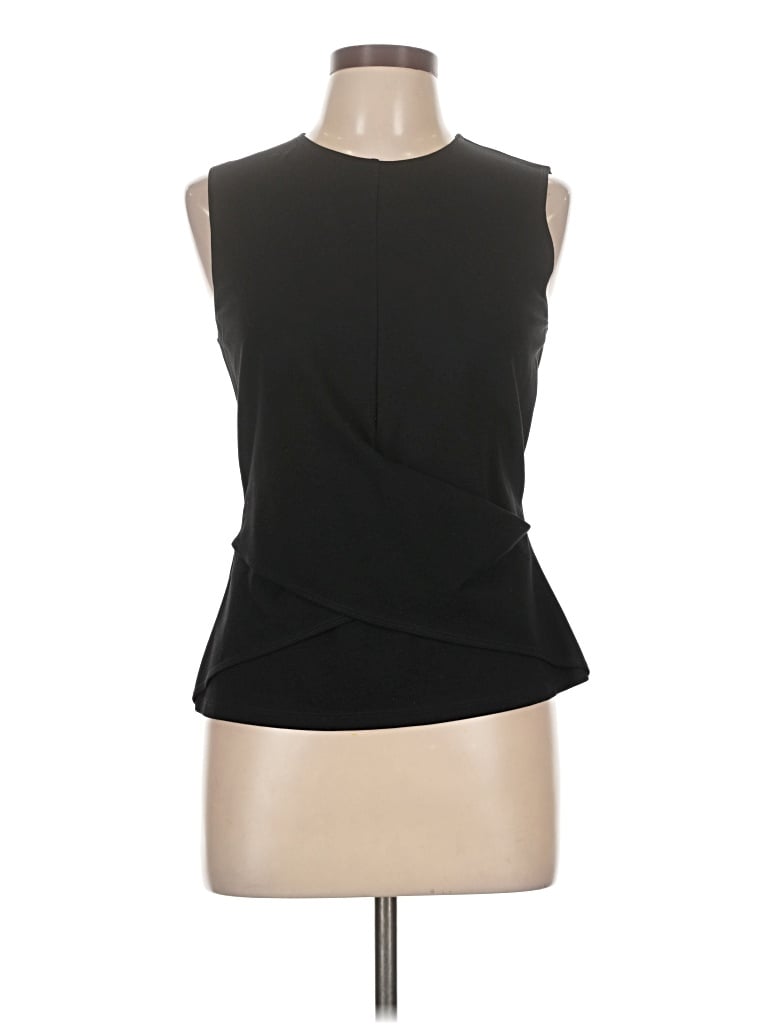 Pre-owned Theory Sleeveless Blouse In Black