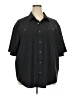 Orvis 100% Polyester Black Short Sleeve Blouse Size XXL - photo 1