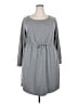 Torrid Solid Gray Casual Dress Size 2X Plus (2) - photo 1
