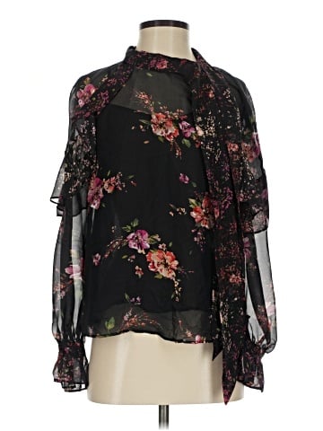 Intermix 3/4 Sleeve Silk Top (view 1)