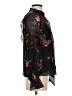 Intermix 100% Silk Floral Black 3/4 Sleeve Silk Top Size 4 - photo 4