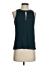 J.Crew 100% Silk Teal Sleeveless Silk Top Size 2 - photo 1