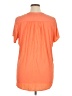 Attention Orange Short Sleeve Blouse Size XL - photo 2