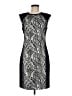 Trina Turk 100% Polyester Graphic Black Cocktail Dress Size 8 - photo 1