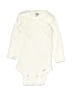 Gerber 100% Cotton Solid Ivory Long Sleeve Onesie Size 0-3 mo - photo 1