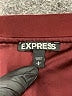 Express 100% Polyester Solid Burgundy Casual Skirt Size L - photo 4