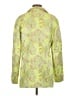 ANDREEVA Damask Floral Jacquard Yellow Green Raincoat Size XS - photo 2