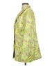 ANDREEVA Damask Floral Jacquard Yellow Green Raincoat Size XS - photo 5