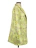 ANDREEVA Damask Floral Jacquard Yellow Green Raincoat Size XS - photo 4