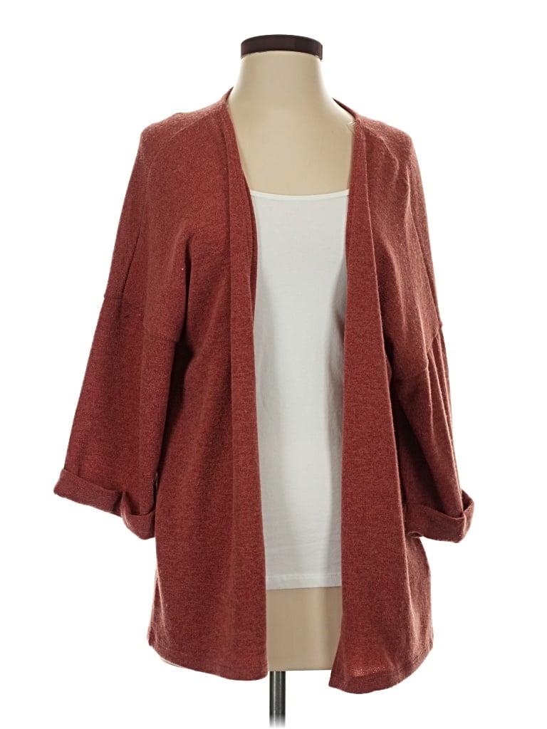 Pre-owned Entro Cardigan Sweater In Burgundy