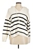 Rachel Zoe TJX 100% Polyester Stripes Ivory Pullover Sweater Size M - photo 1