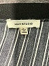 Max Studio 100% Polyester Stripes Black Silver Casual Skirt Size L - photo 4