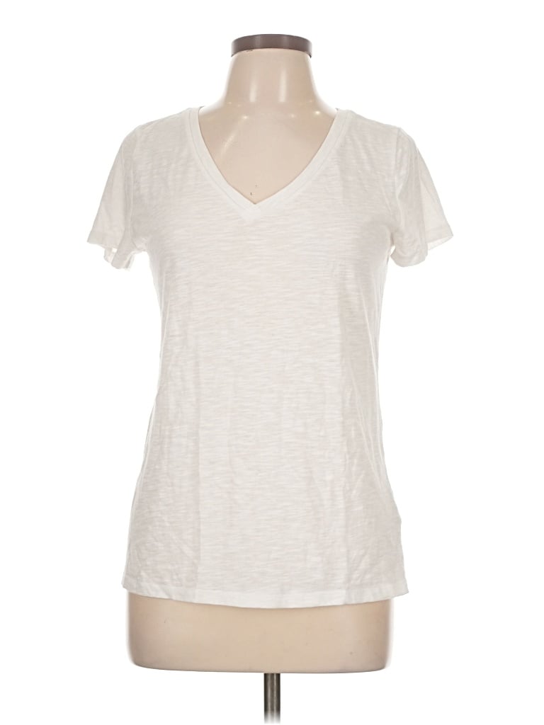 Pre-owned Forever 21 Short Sleeve T-shirt In Ivory