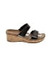Vionic Black Silver Wedges Size 12 - photo 1