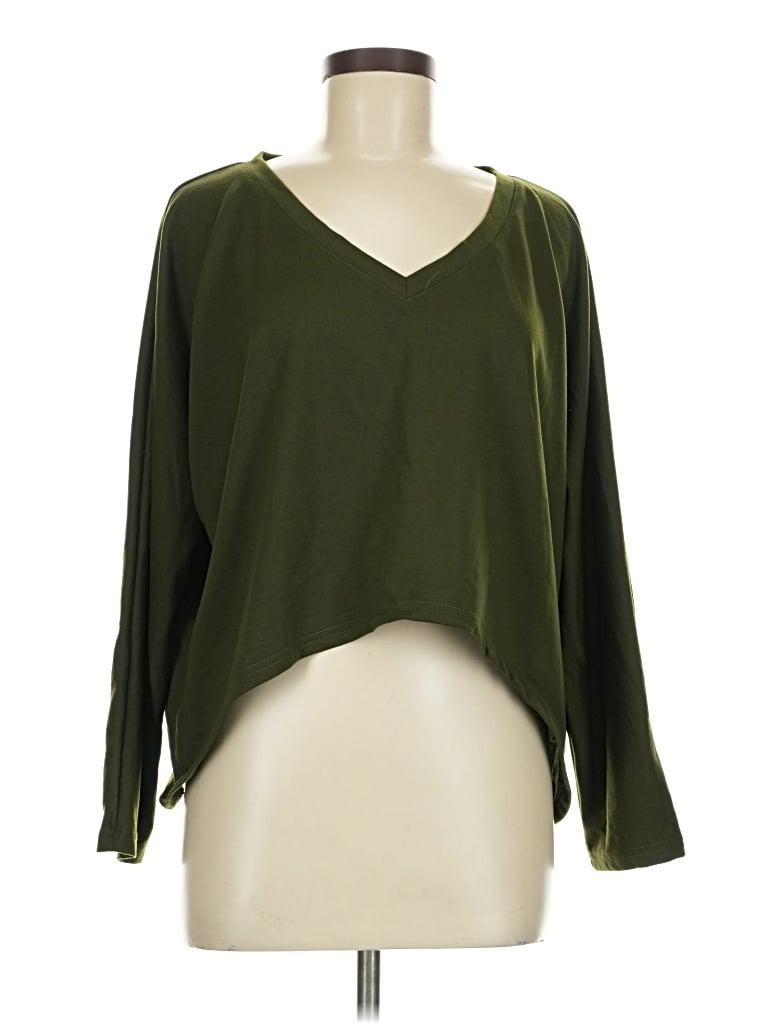 Assorted Brands 3/4 Sleeve T-shirt In Green
