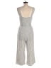 American Eagle Outfitters 100% Polyester Metallic Silver Jumpsuit Size 12 - photo 2