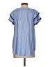 Ann Taylor LOFT 100% Rayon Stripes Blue Short Sleeve Blouse Size XS - photo 2