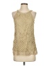 Adiva 100% Polyester Gold Tank Top Size S - photo 1