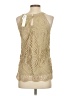 Adiva 100% Polyester Gold Tank Top Size S - photo 2