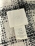 H&M 100% Polyester Plaid Ivory Coat Size M - photo 6