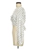 by the way. 100% Polyester Polka Dots White Ivory Long Sleeve Blouse Size M - photo 5