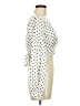 by the way. 100% Polyester Polka Dots White Ivory Long Sleeve Blouse Size M - photo 4