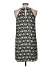 THML 100% Rayon Graphic Teal Casual Dress Size M - photo 2